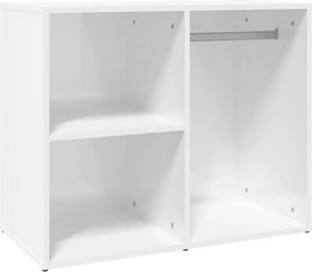 vidaXL magasfényű fehér szerelt fa pipereszekrény 80 x 40 x 65 cm