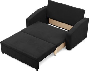 Zeus kanapé, szövet anyag, hab töltet, döntött kartámasz, fekete
