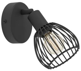 Eglo 901038 - Fali lámpa SONNINO 1xE14/40W/230V fekete