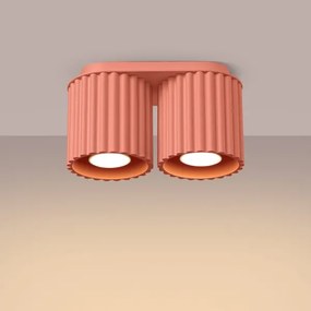 Sollux SL.1825 - AURA spotlámpa 2xGU10/10W/230V rózsaszín