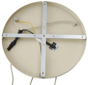 Japandi függőlámpa bézs színű szöveternyővel, 3 égős - Bida