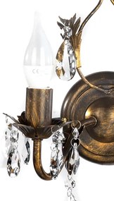 ONLI - Fali lámpa TERESA 2xE14/6W/230V bronz