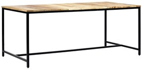 Tömör nyers mangófa étkezőasztal 180 x 90 x 75 cm
