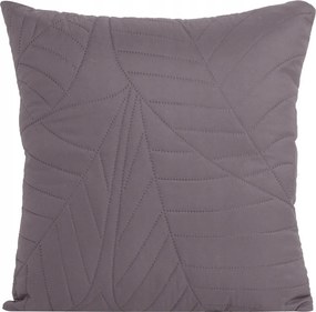 Párnahuzat BONI/6 40x40 grafit levelek dekoratív steppelt