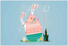 Poszterek 120x80 Nyuszi Húsvét