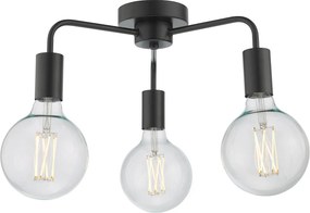 Dar Lighting modern mennyezeti lámpa dena matt fekete darden5322