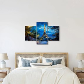 Kép - Olajfestmény az Eiffel-toronyról (90x60 cm)