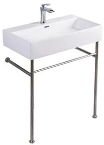 AREZZO design Tampa mosdótál fémlábbal fehér AR-382W