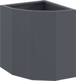 vidaXL Sarok Virágtartó Antracit 30 x 30 x 35 cm Acél
