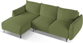 Zöld sarokkanapé (bal oldali) Malie – Makamii