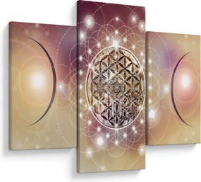 Kép - Mandala elemekkel (90x60 cm)