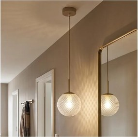 Brilagi - Kábeles csillár STELLA 1xE27/60W/230V Ø 15 cm bézs/arany