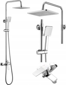 Falra Szerelhető Zuhanyszett Tepe Esőztető Állítható Magasság