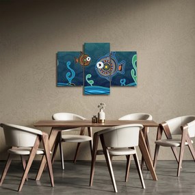 Kép - festett hal (90x60 cm)