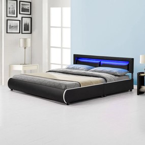 Kárpitozott ágy ,, Murcia" 180 x 200 cm - fekete