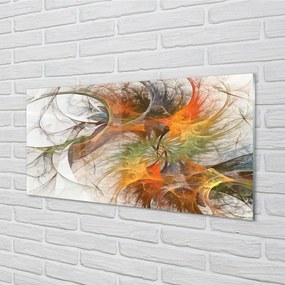 Üvegképek Színes geometriai fraktálok 125x50 cm