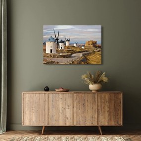 Kép - Consuegra szélmalmai, Spanyolország (90x60 cm)