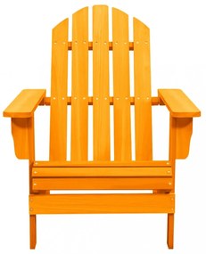 narancssárga tömör fenyőfa kerti Adirondack szék
