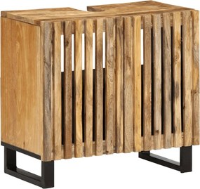 vidaXL tömör mangófa fürdőszobai mosdószekrény 62 x 34 x 58 cm