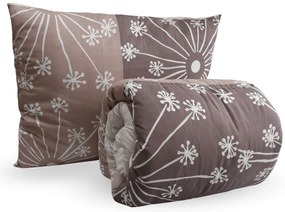 Set celoroční přikrývky 140x200 cm z dutého vlákna s polštářem 70x90 cm POLARIA