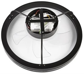 LED Mennyezeti lámpa ventilátorral FARGO LED/37W/230V fekete + távirányító