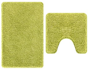 Fürdőszoba szőnyeg 2 pcs Világos zöld 50 x 50 cm Polipropilén