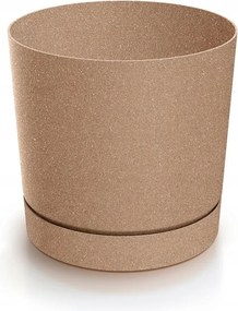 Virágcserép Tubos P Eco Wood világosbarna matt 260207-1937