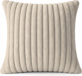 Dekoratív Párnahuzat Dombornyomott Csíkos 45X45 CM Plüss Ekrü 542