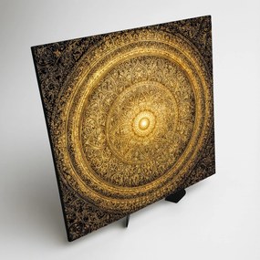 DUBLEZ | Fából készült arany mandala - Dharma