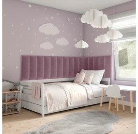 Kárpitozott panel 15 db.  Quadra 300x60 cm (rózsaszín). 1052003