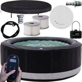 Kerti Hidromasszázs Medence Tágas Felfújható Spa 6 személyes 930 L kerek