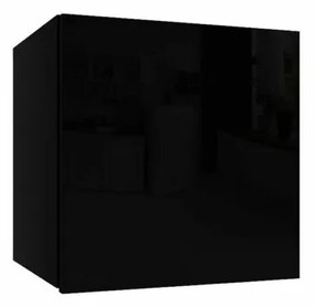 IZUMI 20 BL magasfényű fekete fali polc 35 cm