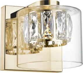 ZUMA LINE W0389-01A-F7AC GME Kristály Fali Lámpa Átlátszó, Arany LED IP20