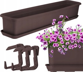 Erkélyláda Virágtartó 80 cm, Állvánnyal, Hosszúkás