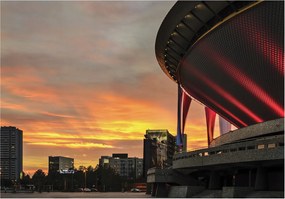 Fotótapéta Stadion Naplemente Város Aréna Építészet 368x254 +ragasztó