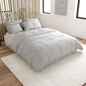Renforcé pamut ágyneműhuzat GRAY STRIPES szürke Ágyneműhuzat mérete: 70 x 90 cm | 140 x 200 cm