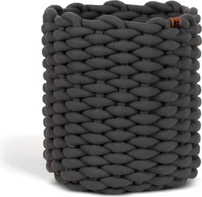 Textil tárolókosár ø 25x25 cm Peach Skin Round M – Bigso