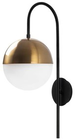 Fekete-aranyszínű fali lámpa ø 20 cm Bastos – Opviq lights