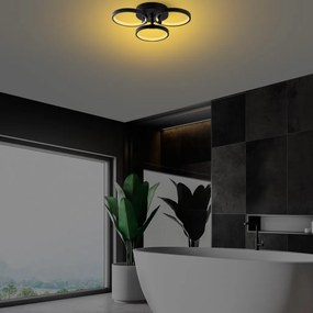 Halka-13310 fekete fém LED függőlámpa, 37 x 32 cm