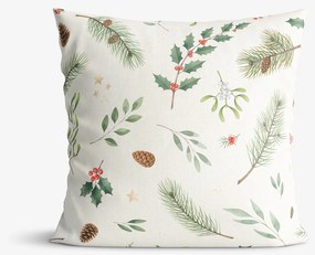 Goldea karácsonyi dekoratív párnahuzat - téli ágacskák 40 x 40 cm