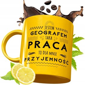 Prémium Arany Bögre Geográfusnak Ajándék Nyomtatott Fotóval