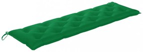 zöld oxford szövet kerti padpárna 180 x 50 x 7 cm