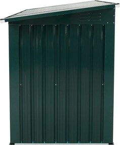 Acél tárolóbox két szemeteshez, zöld, RUBIS