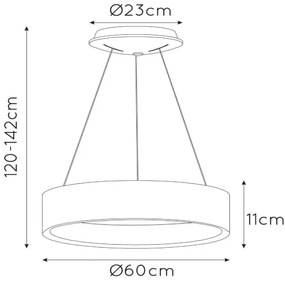Lucide 46400/42/30 - LED Dimmelhető csillár zsinóron TALOWE LED/39W/230V