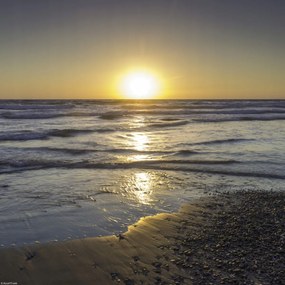 Poszter 30x30cm Csendes naplemente a tengerparton, Assaf Frank