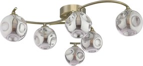 Dar Lighting modern mennyezeti lámpa nakita antik sárgaréz füstös darnak6475-28