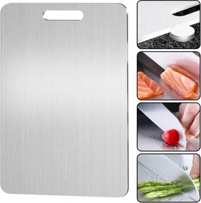 Rozsdamentes Acél Vágódeszka 39x28cm kétoldalas