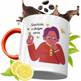 Narancssárga Bögre Sakkozóknak Ajándék fényképes nyomattal