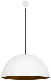 Fehér függőlámpa fém búrával ø 60 cm Sivani – Opviq lights