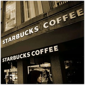 Poszterek 30x30 Starbucks Coffee Sepia